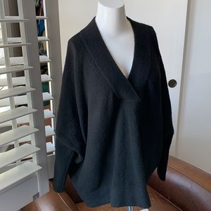 Anthropologie oversized v neck poncho sweater